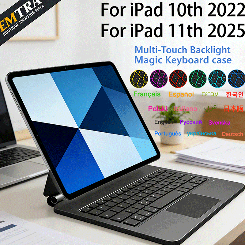 Boox Tablet Accessories - Capa de Teclado Mágico Bluetooth para