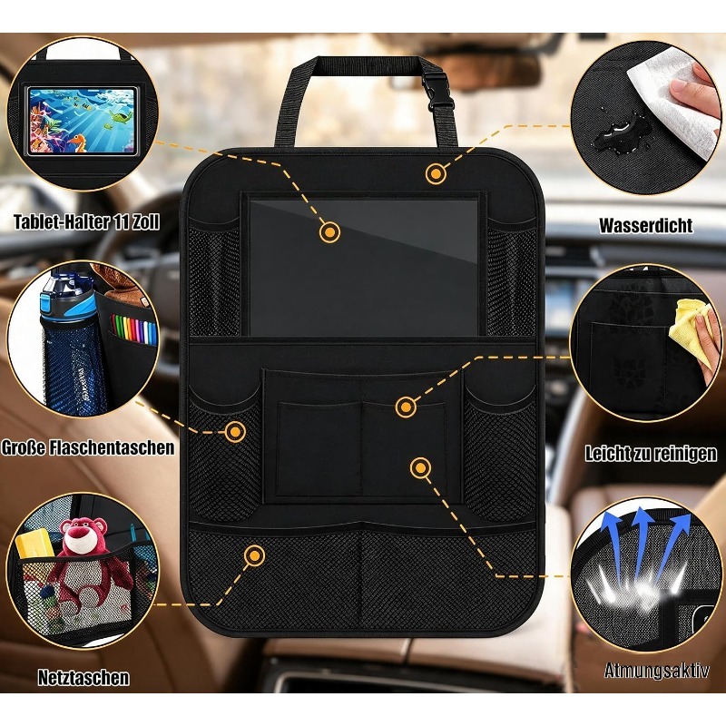 Tablet And Accessories Bag - Organizador para Banco Traseiro de Carro