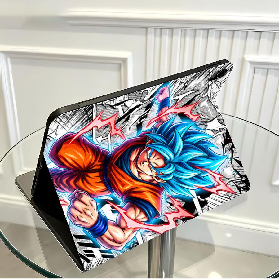 Samsung Tablet S9 Accessories - Capa Dragon Ball Goku com Compartimento
