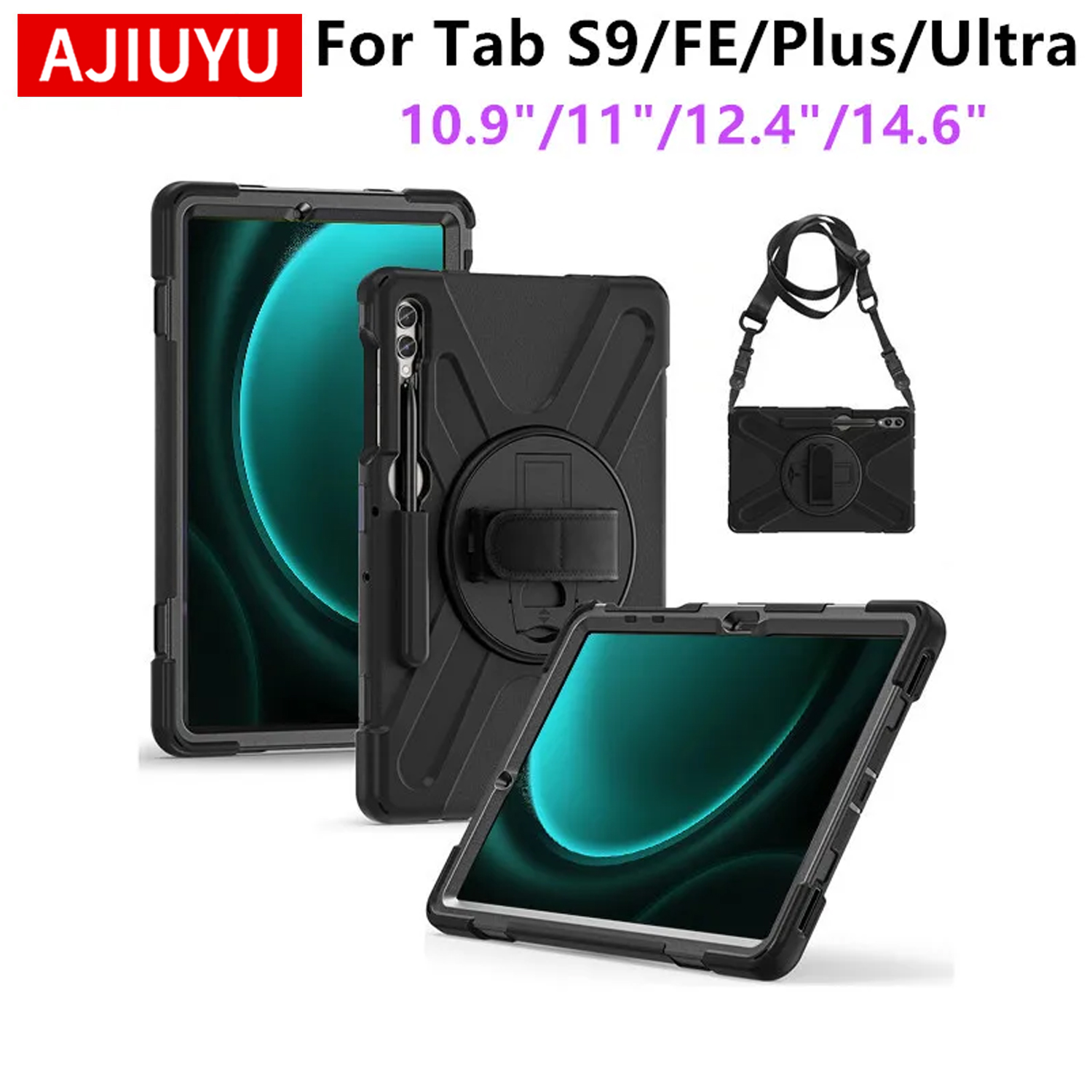 Samsung Tablet S9 Accessories - Capa resistente à prova de choque