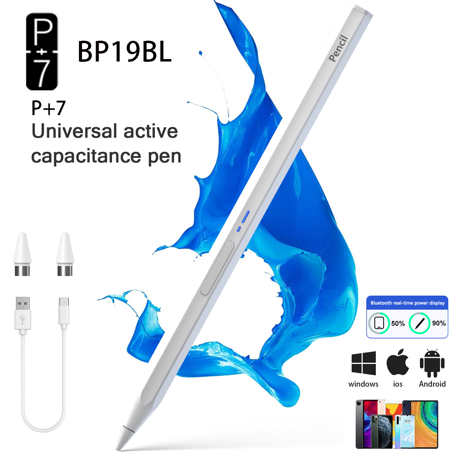 Caneta Stylus Hexagonal Univer - Drawing Tablet Pen Accessories avaliação e preço