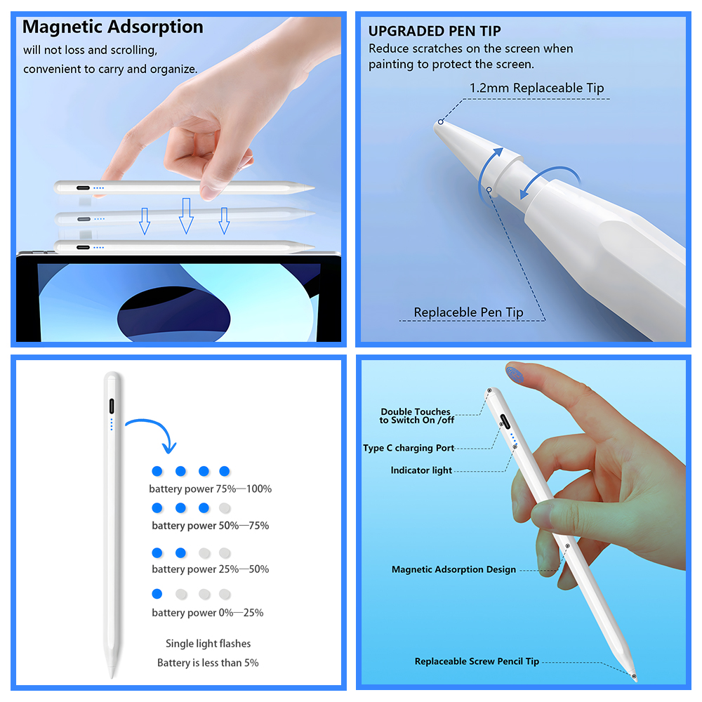 Caneta Stylus Premium 2026 com - Tablet Accessories Kids avaliação e preço