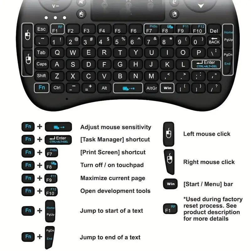 Mini teclado sem fio 2.4ghz, s - Accessories For Android Tablet avaliação e preço